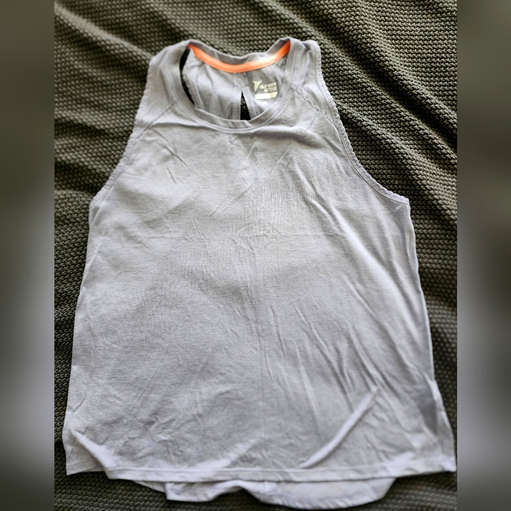 Old Navy Active Tank Top Grey Workout Activewear